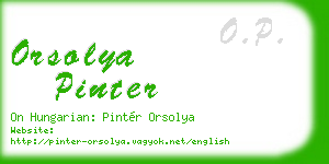 orsolya pinter business card